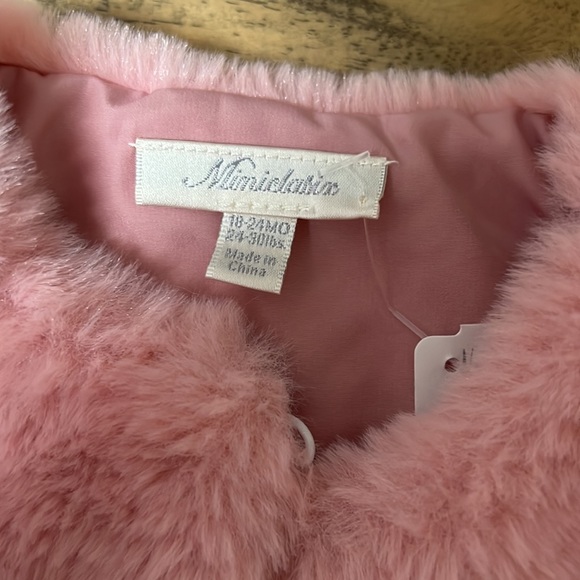 Miniclasix Faux Fur Jacket - 18-24m NWT! - Picture 3 of 6